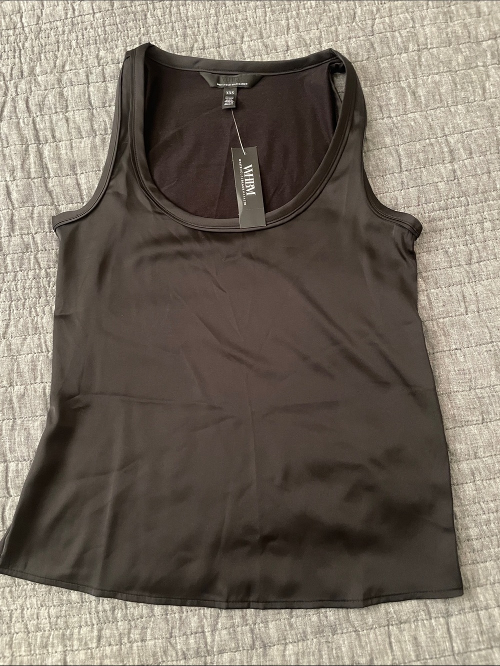 White House Black Market Black Scoop Neck Tank
